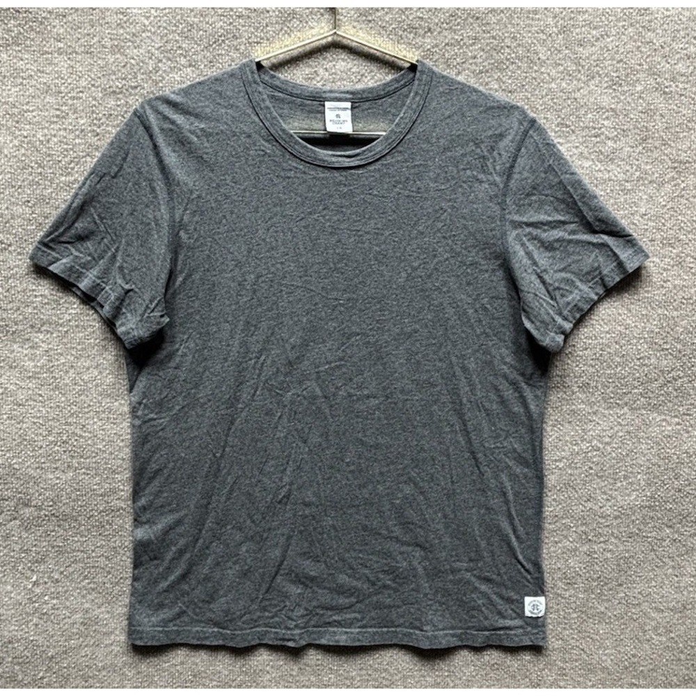 Reigning Champ Crewneck T-Shirt Mens Large Patina Gray Short Sleeve Tee